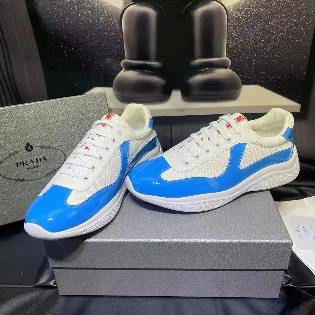 Prada Prada Sneakers White/Blue Tennis Club Product Type Blue - 1