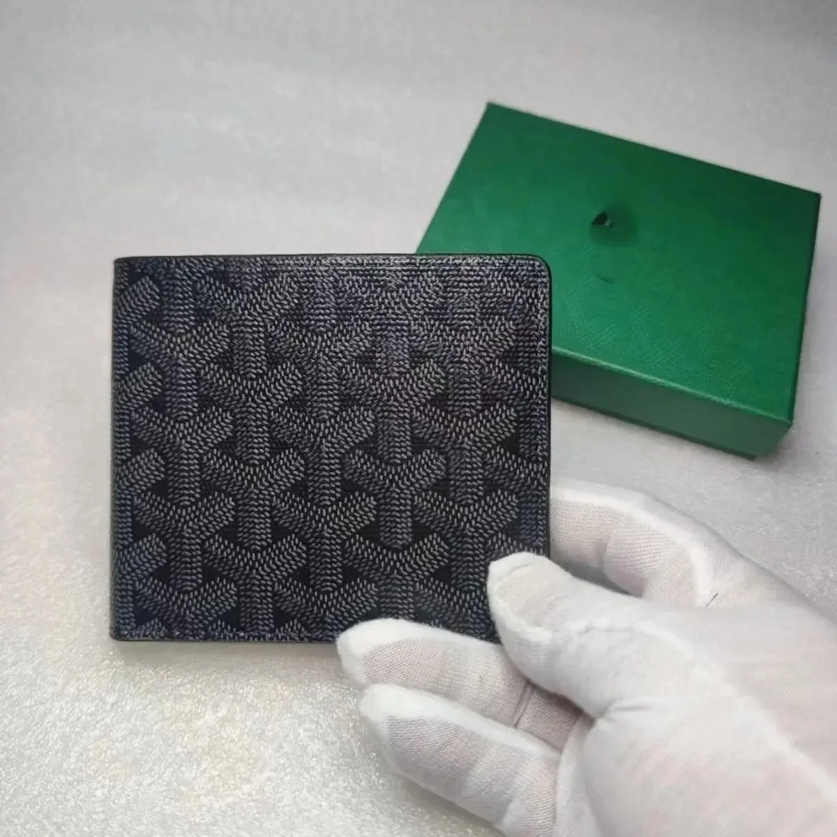 Goyard Goyard Saint Louis Black Leather Wallet Black - 1