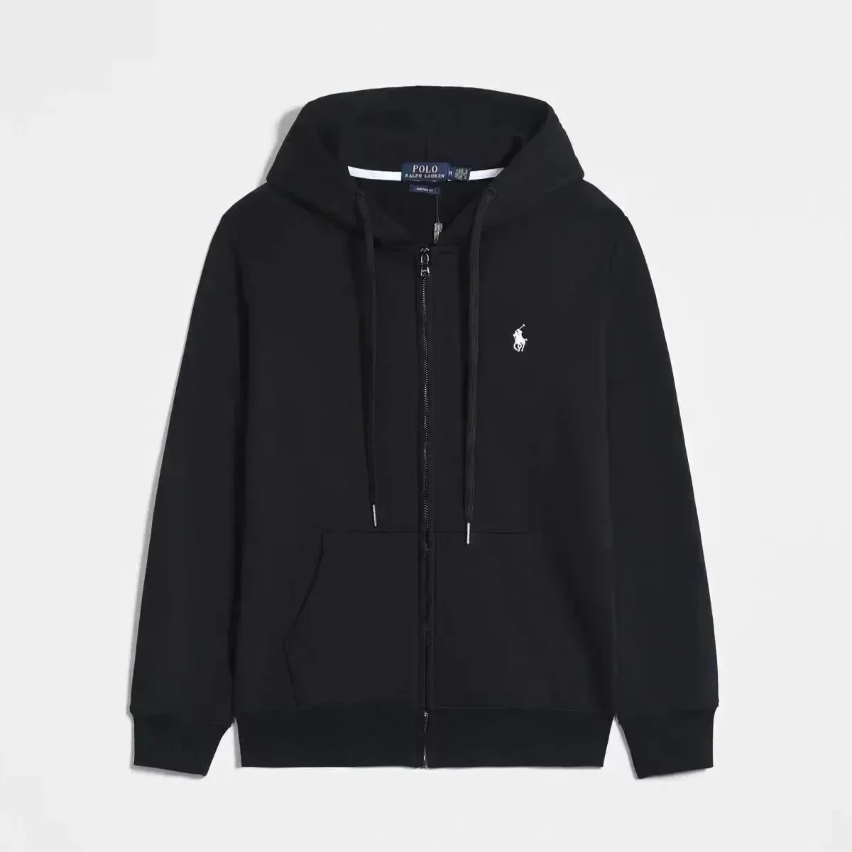 Polo Ralph Lauren Polo Ralph Lauren Zip-Up Hoodie Black Hooded Sweatshirt Black - 1
