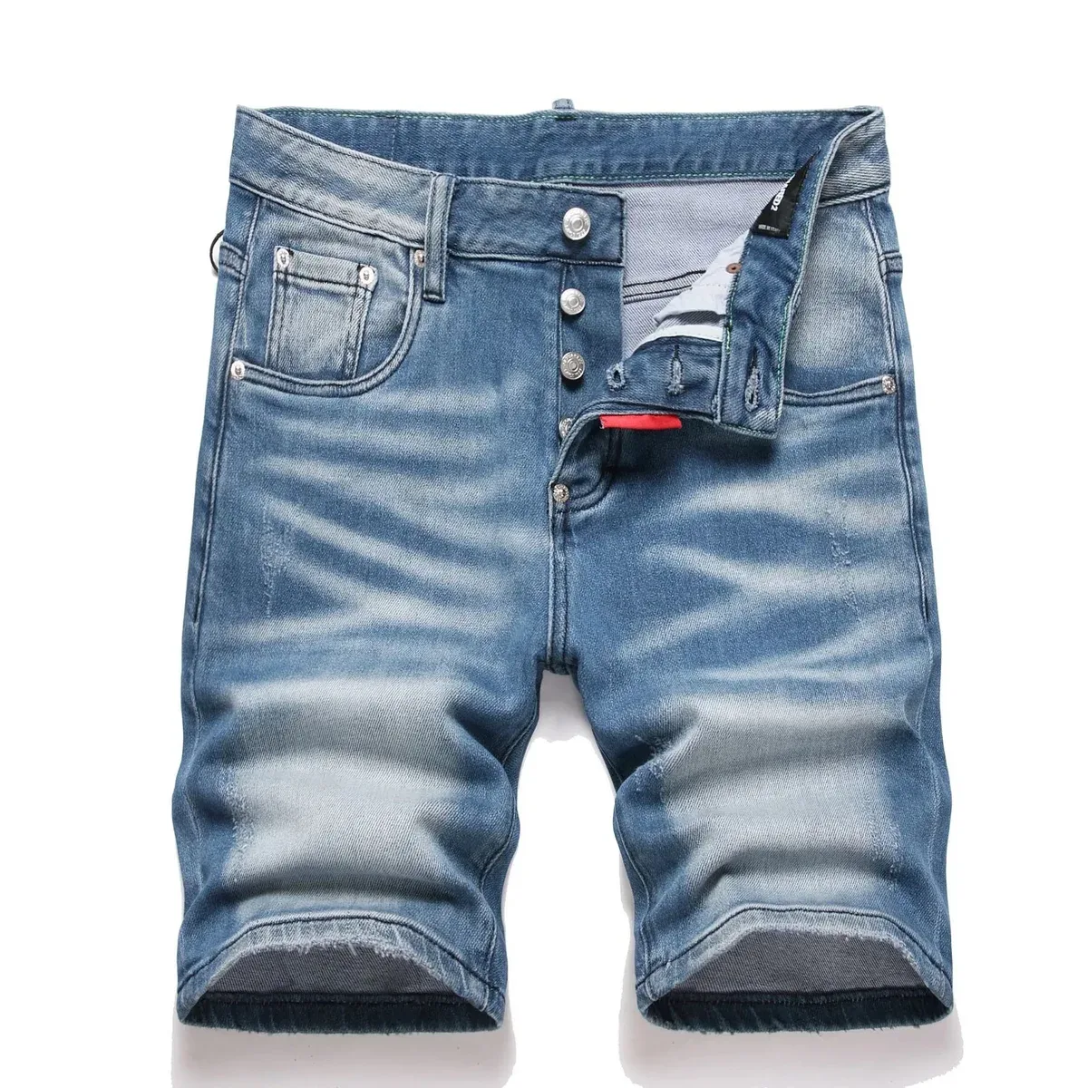 Other Unisex Denim Shorts Blue Wash Casual Blue - 1
