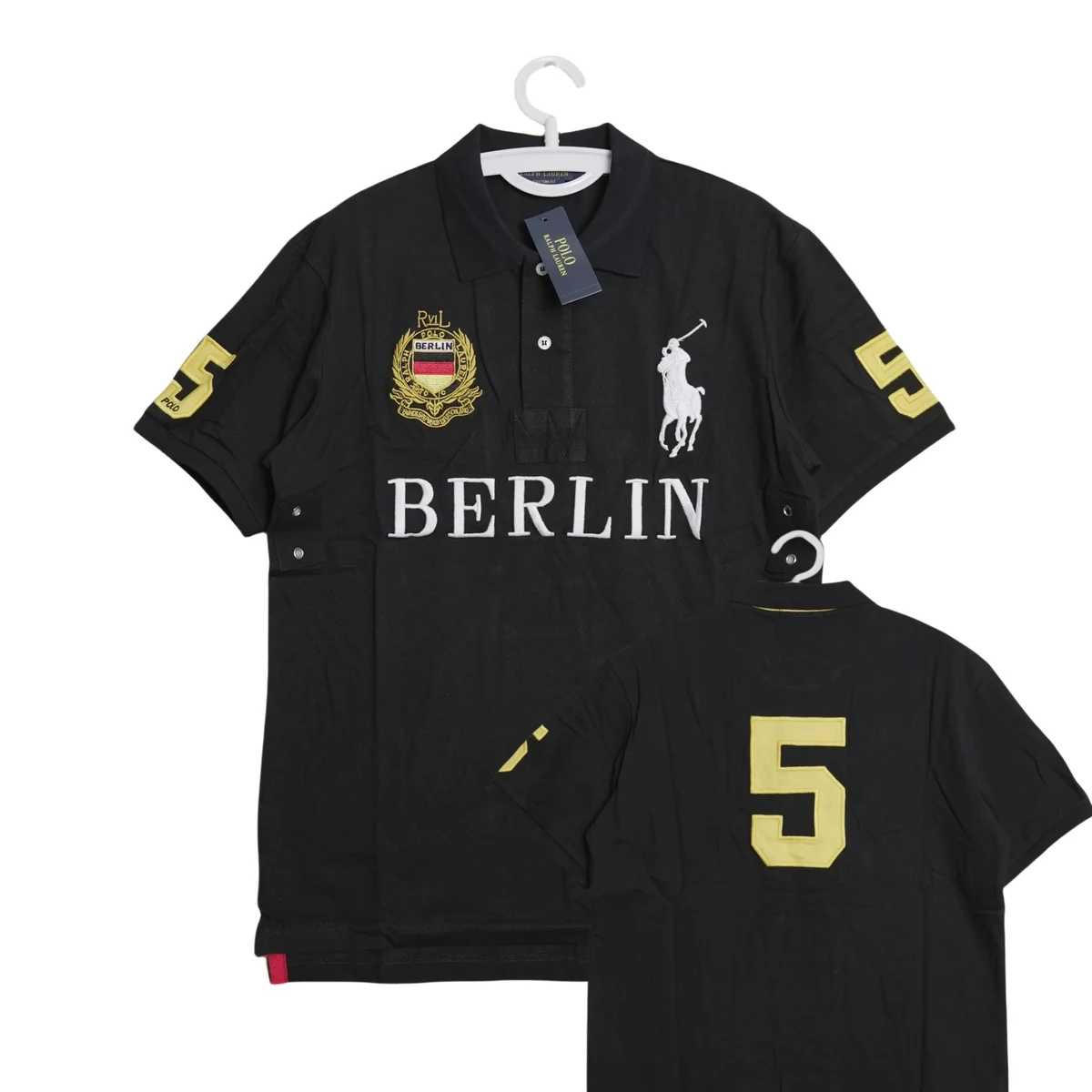 Polo Ralph Lauren Polo Ralph Lauren Berlin Black Polo Shirt Black - 1