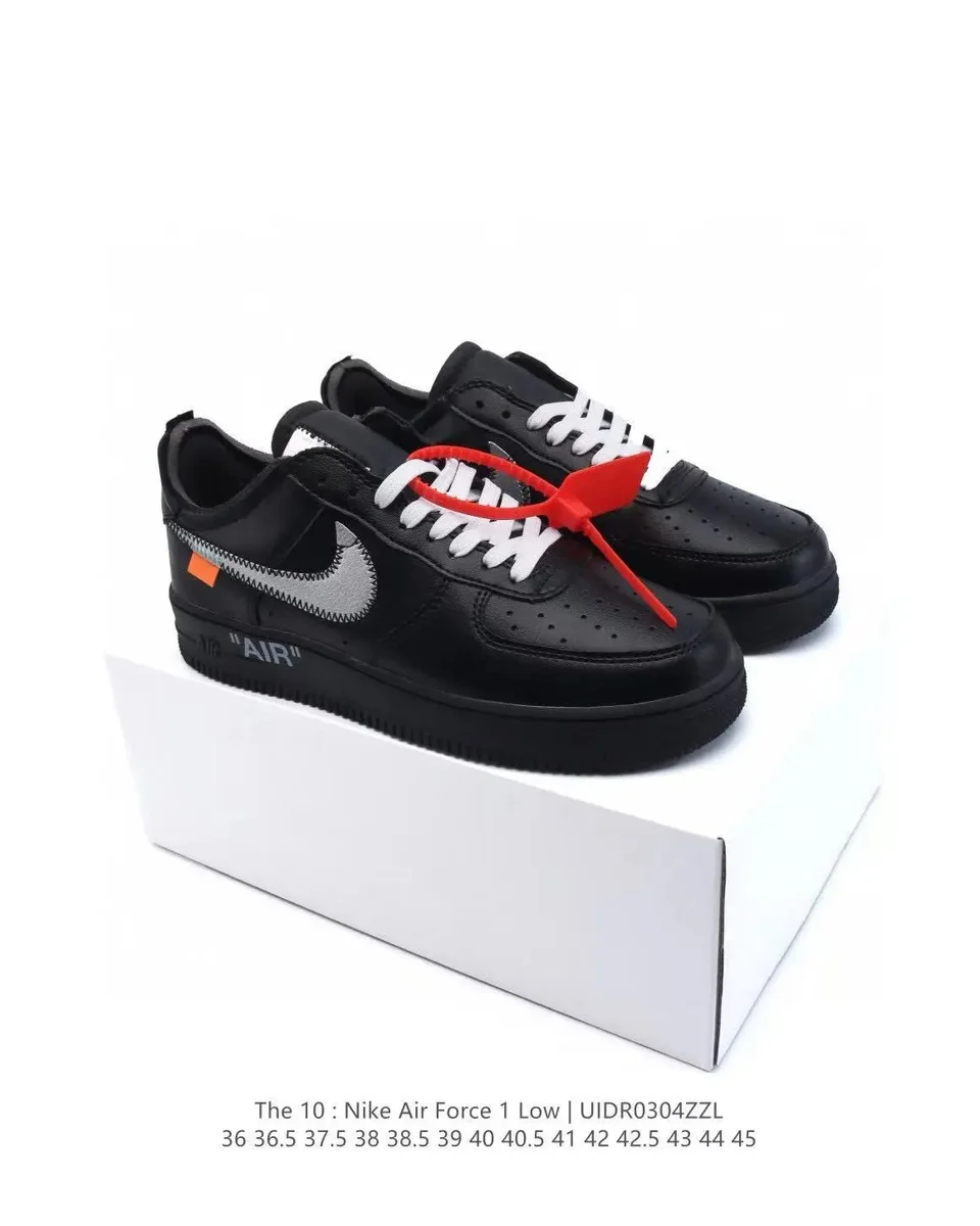 Nike Nike Air Force 1 Low 'The 10' Black Sneakers Black - 1