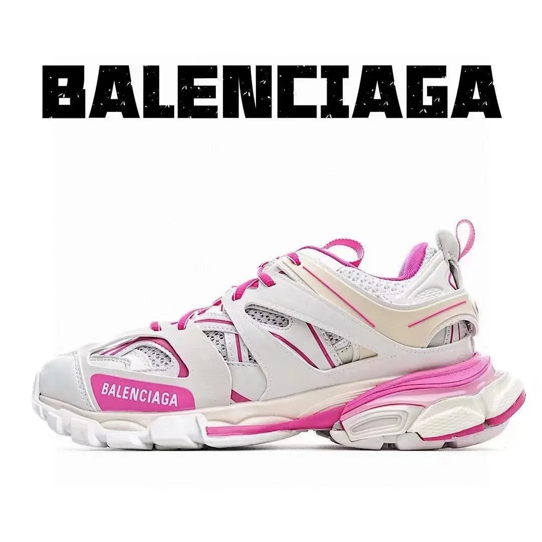Balenciaga Balenciaga Track.3 Triple White/Pink Sneakers White - 1