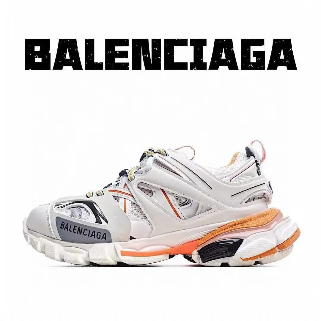 Balenciaga Balenciaga Track.3 12 White/Orange Sneakers White - 1
