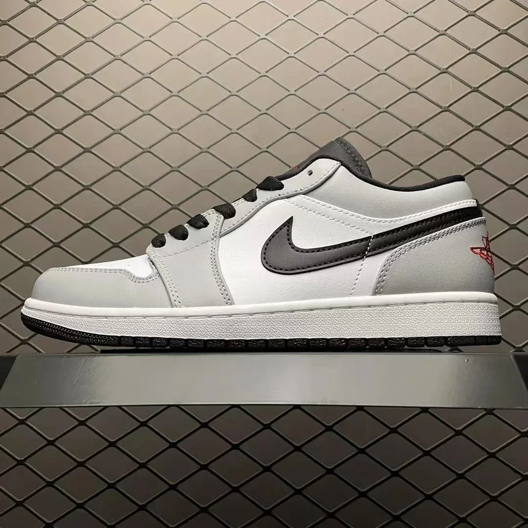 Jordan Nike Air Jordan 1 Low Sail/Black Red Sneakers White - 1
