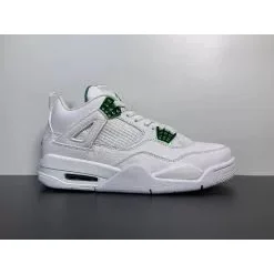 Jordan Nike Air Jordan 4 White/Green Sneakers White - 1