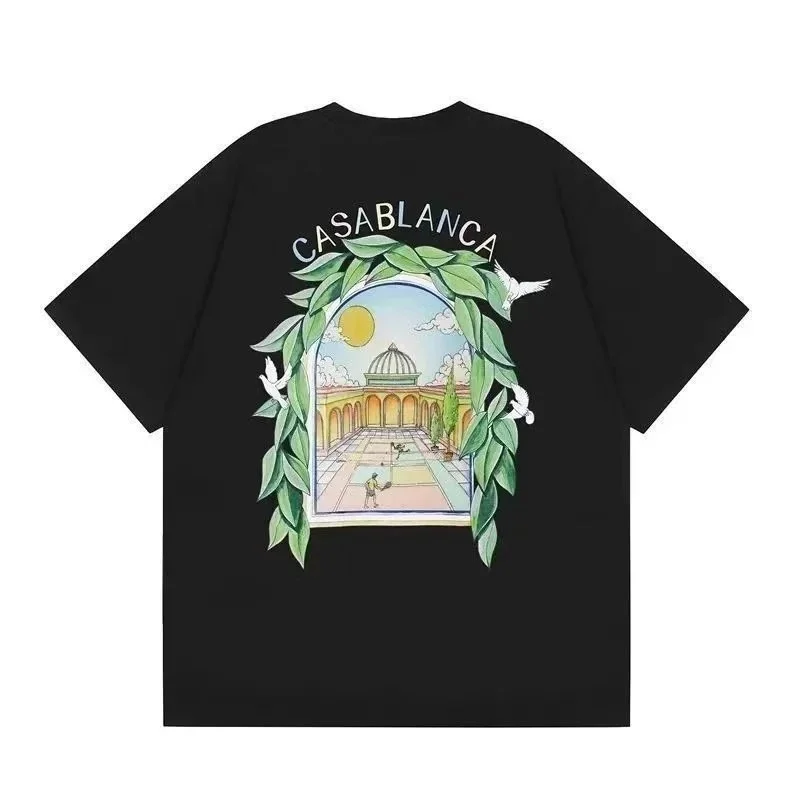 Casablanca Casablanca Black Tennis Club T-Shirt Black - 1