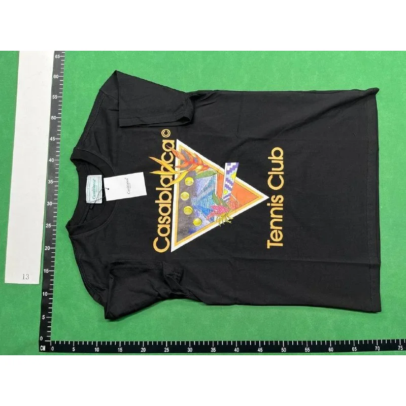 Casablanca Casablanca Tennis Club Black Graphic T-Shirt Black - 1