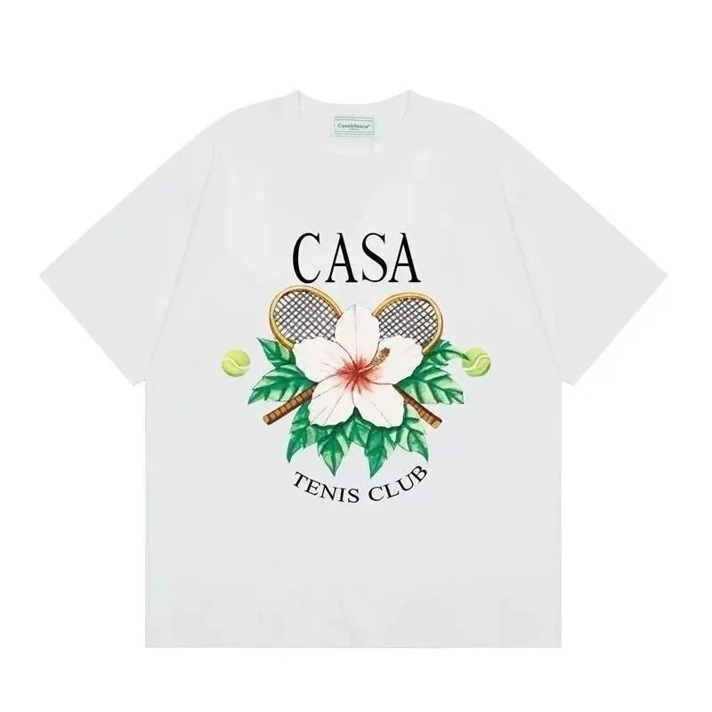 Other White Casa Tennis Club Graphic T-Shirt White - 1