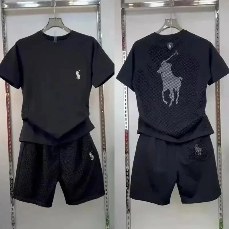 Polo Ralph Lauren Polo Ralph Lauren Classic Logo Black Shorts Set Black - 1