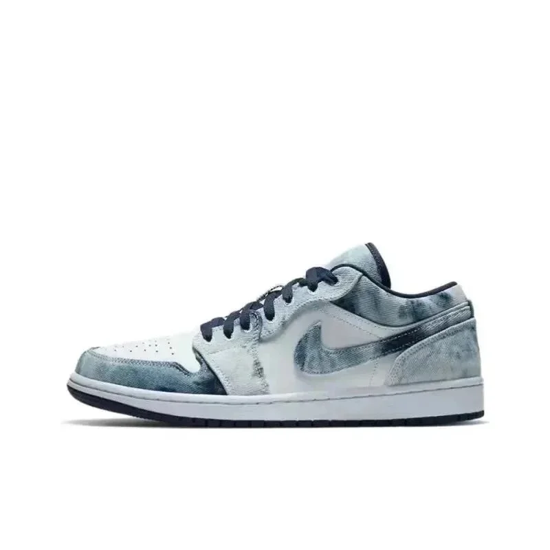 Jordan Nike Air Jordan 1 Low Bleached Denim Sneakers Blue - 1