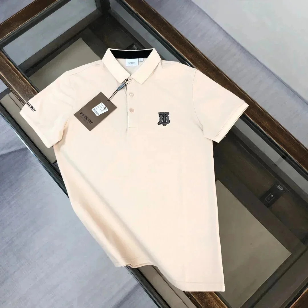 Burberry Burberry TB Monogram Polo Shirt Beige T-Shirts Beige - 1