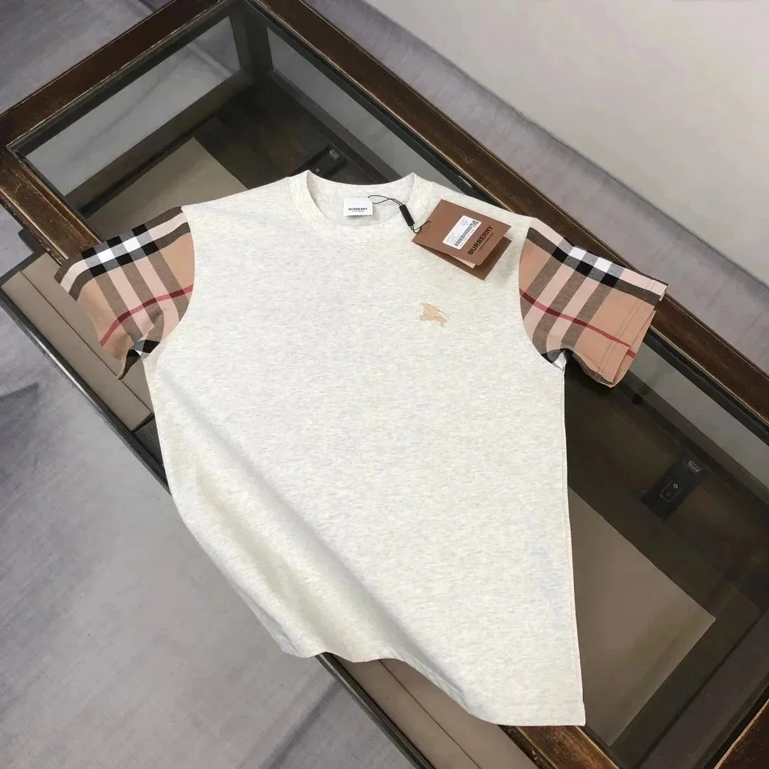 Burberry Burberry Nova Check T-Shirt Cream/Ochre Cream - 1