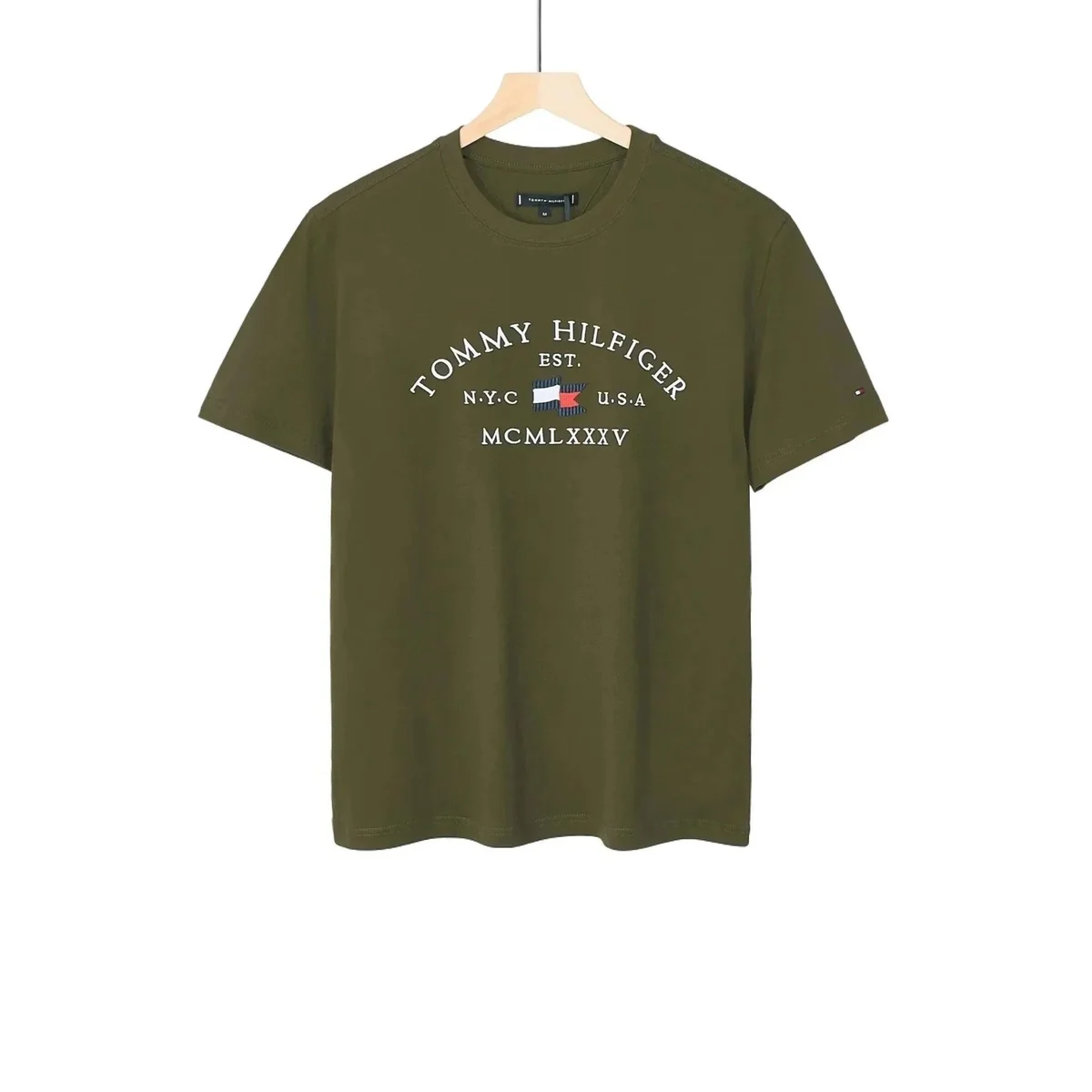 Tommy Hilfiger Tommy Hilfiger MCMLXXXV Olive Green T-Shirt Green - 1