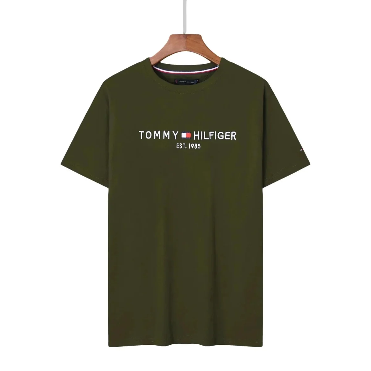 Tommy Hilfiger Tommy Hilfiger Olive Green T-Shirt Green - 1