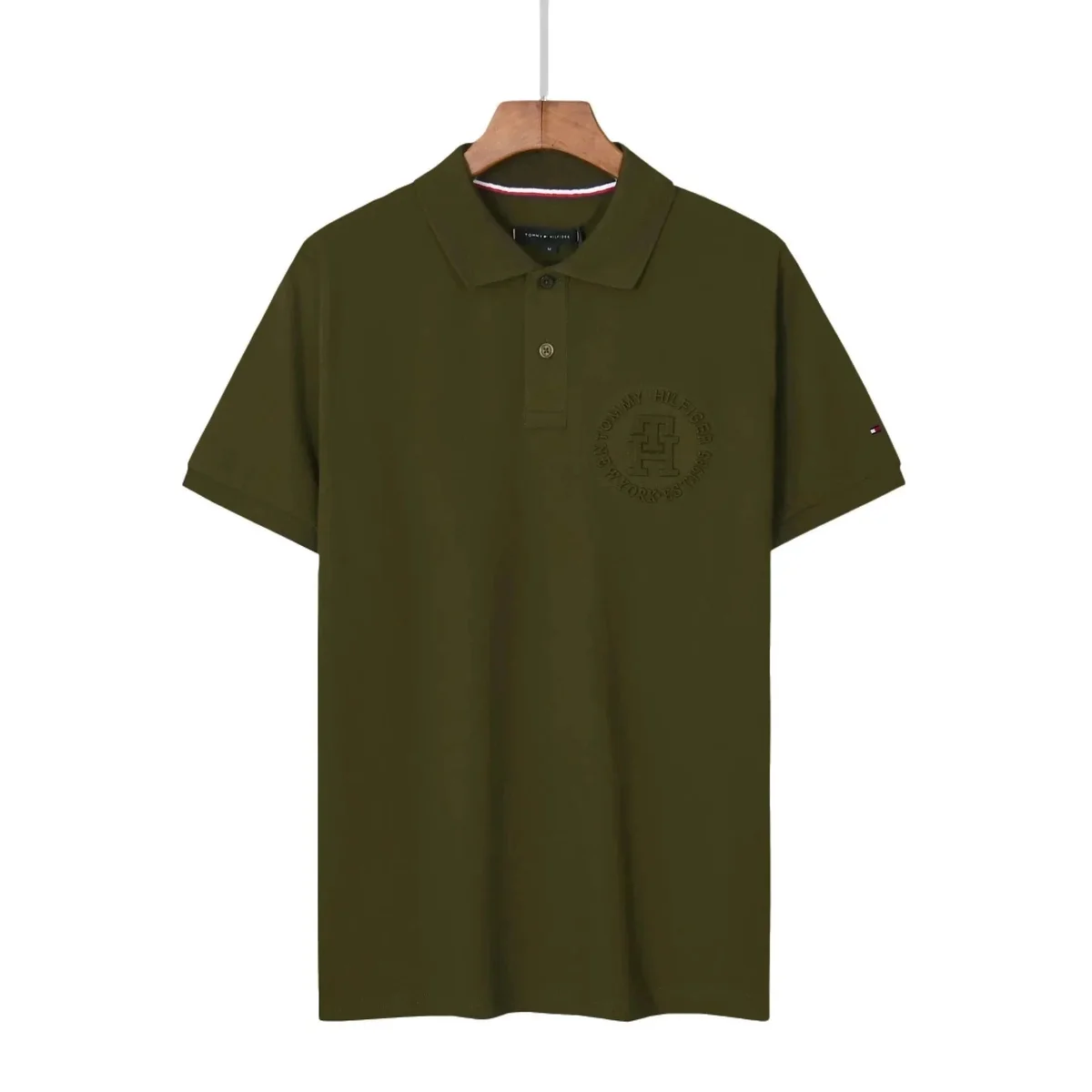 Tommy Hilfiger Tommy Hilfiger Olive Green Polo Shirt Green - 1