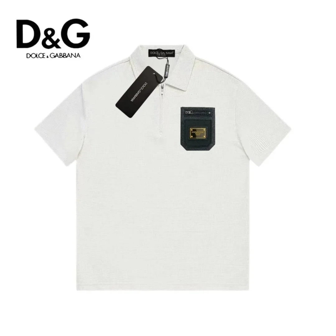 Dolce & Gabbana Dolce & Gabbana White Textured Polo Shirt White - 1
