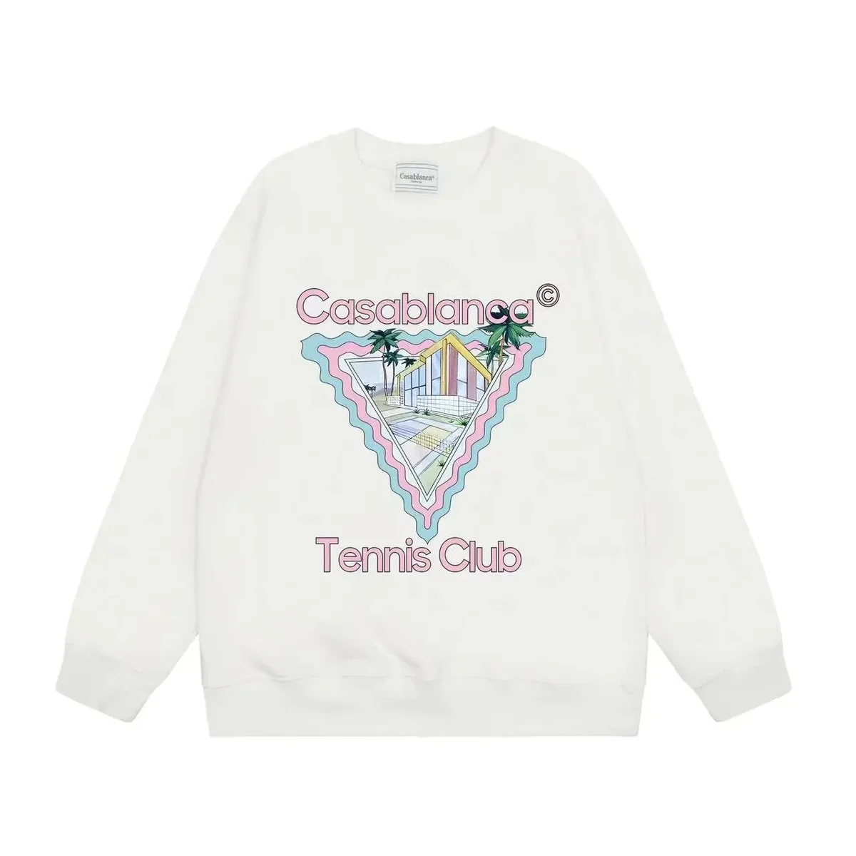 Casablanca Casablanca Tennis Club White Graphic Sweatshirt White - 1