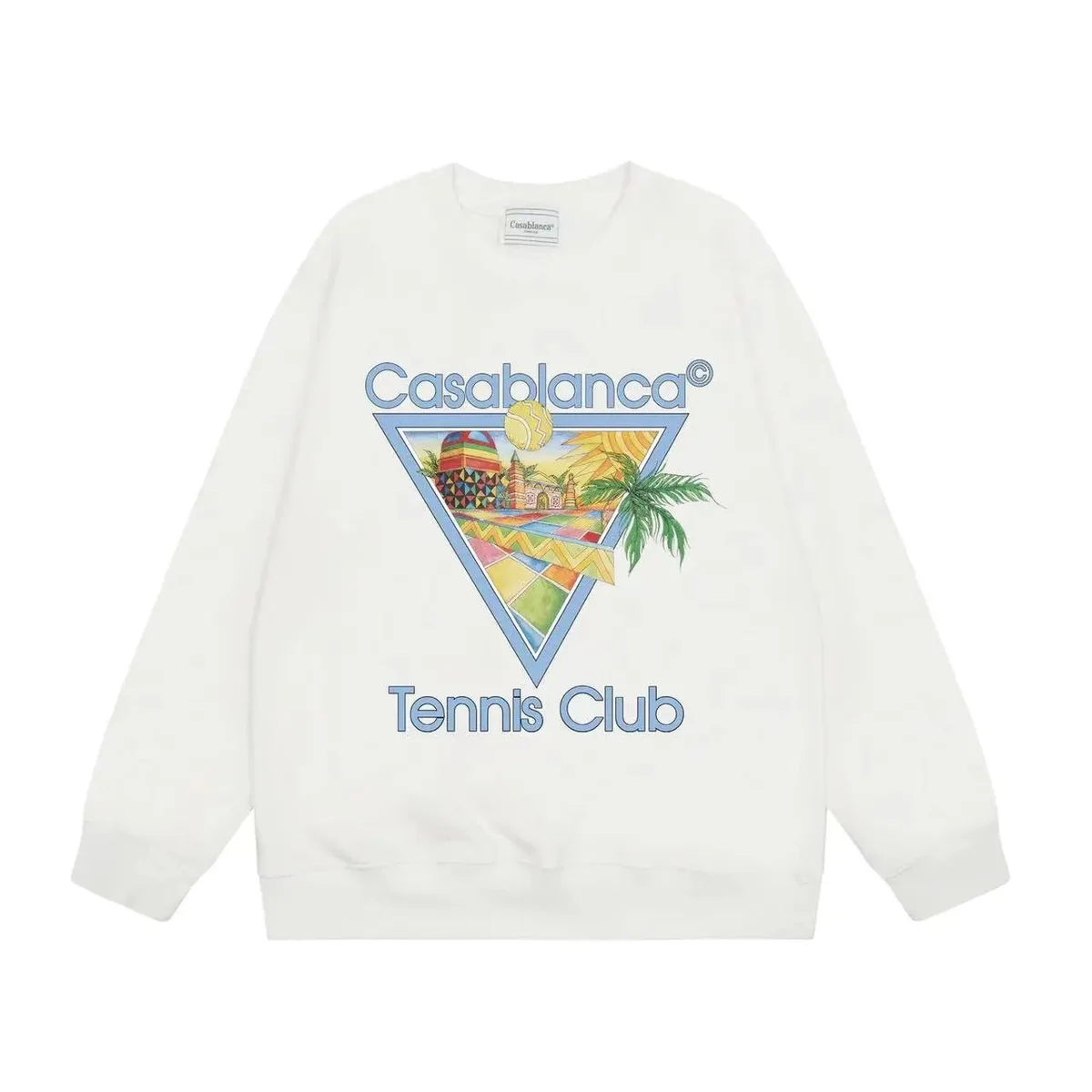 Casablanca Casablanca Tennis Club White Graphic Sweatshirt White - 1