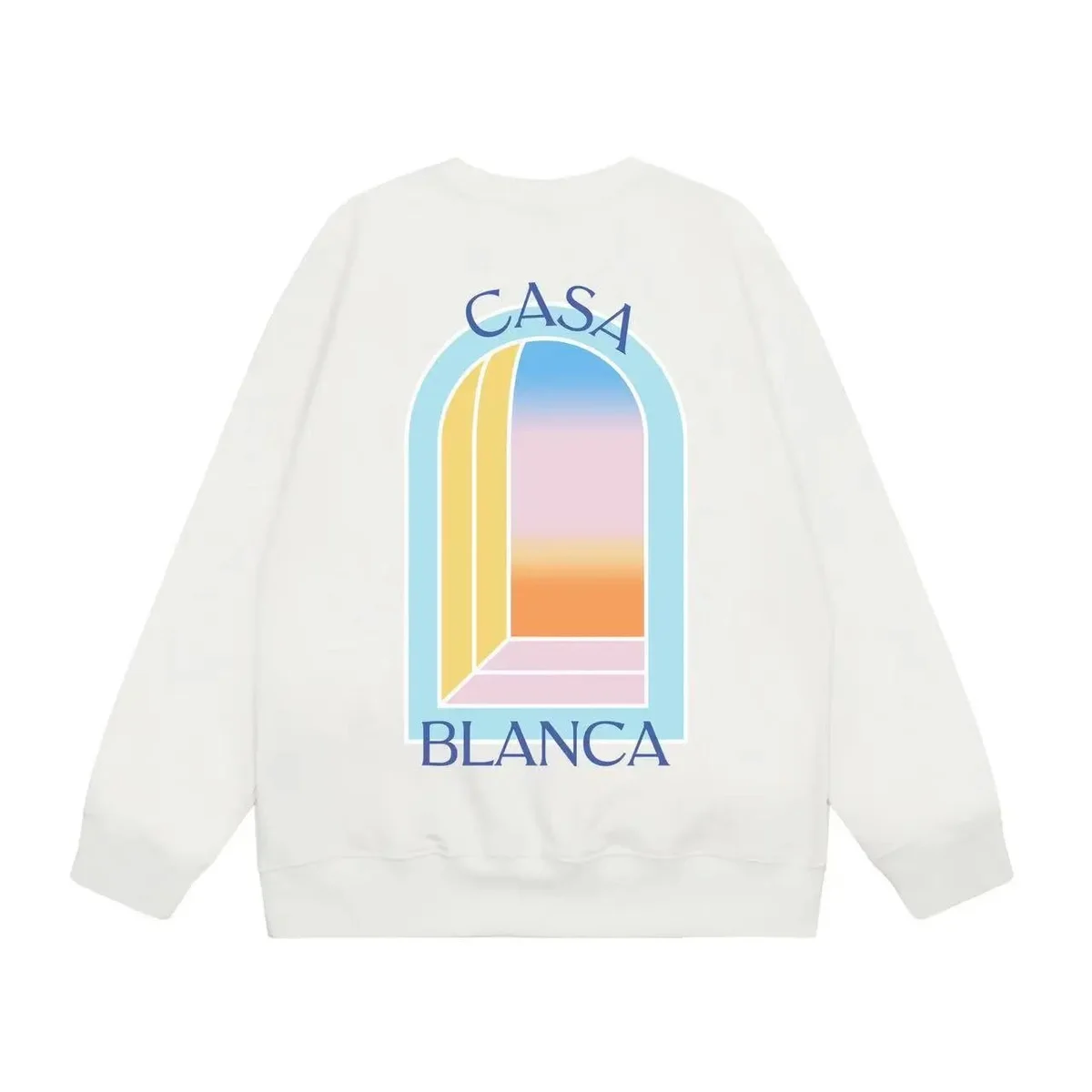 Other Casa Blanca Pastel Arch Graphic Sweatshirt White - 1