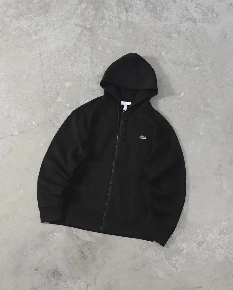 Lacoste Lacoste Classic Zip-Up Hoodie Black Black - 1