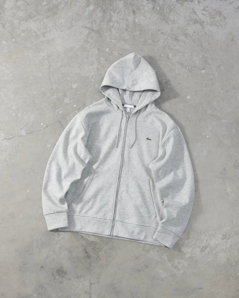 Lacoste Lacoste L.12.12 Grey Zip-Up Hoodie Grey - 1