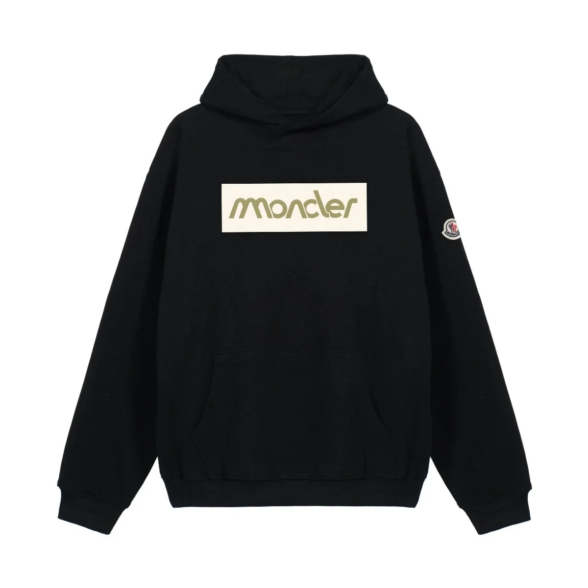 Moncler Black Moncler Box Logo Hoodie