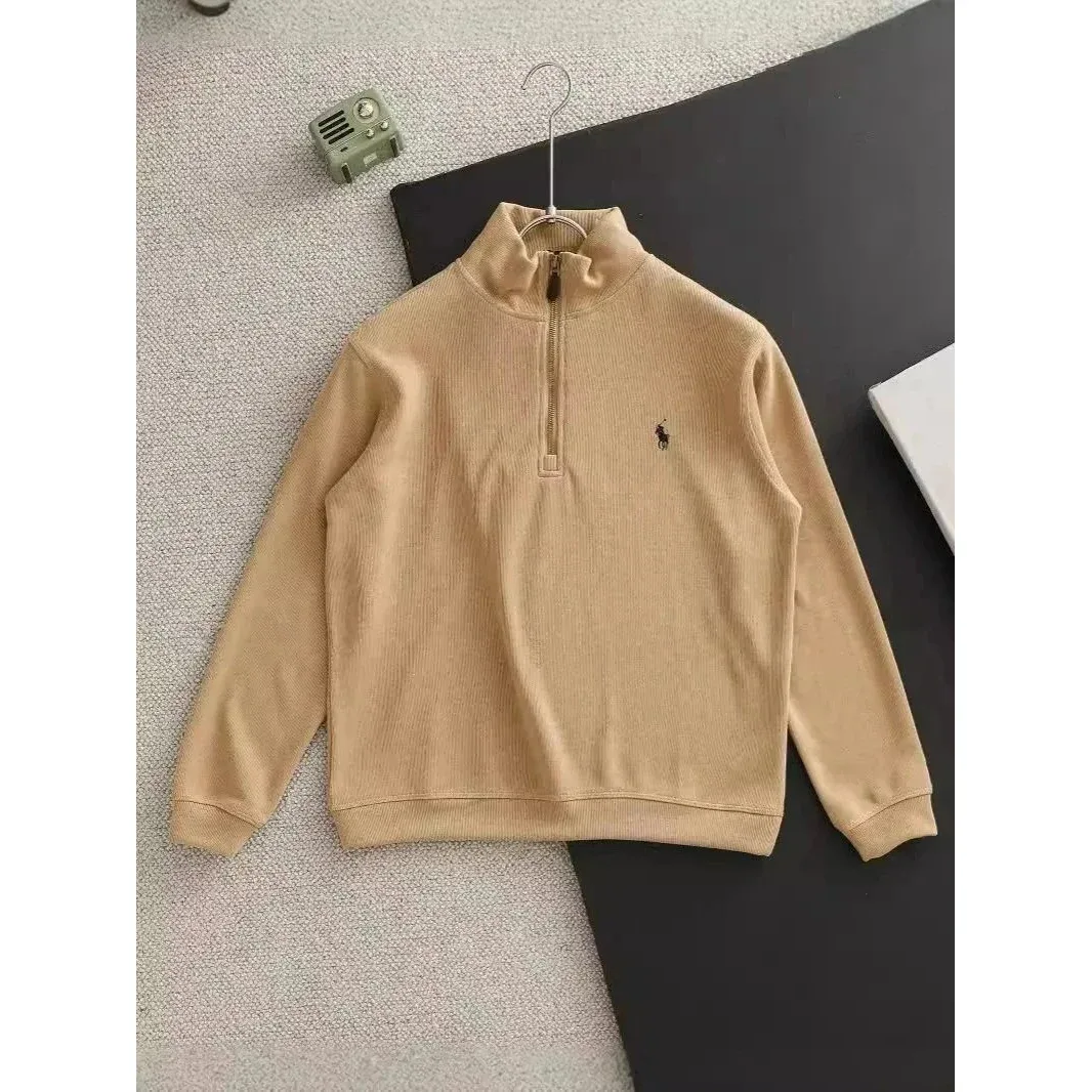 Polo Ralph Lauren Polo Ralph Lauren Classic Logo Half-Zip Sweater Beige Beige - 1