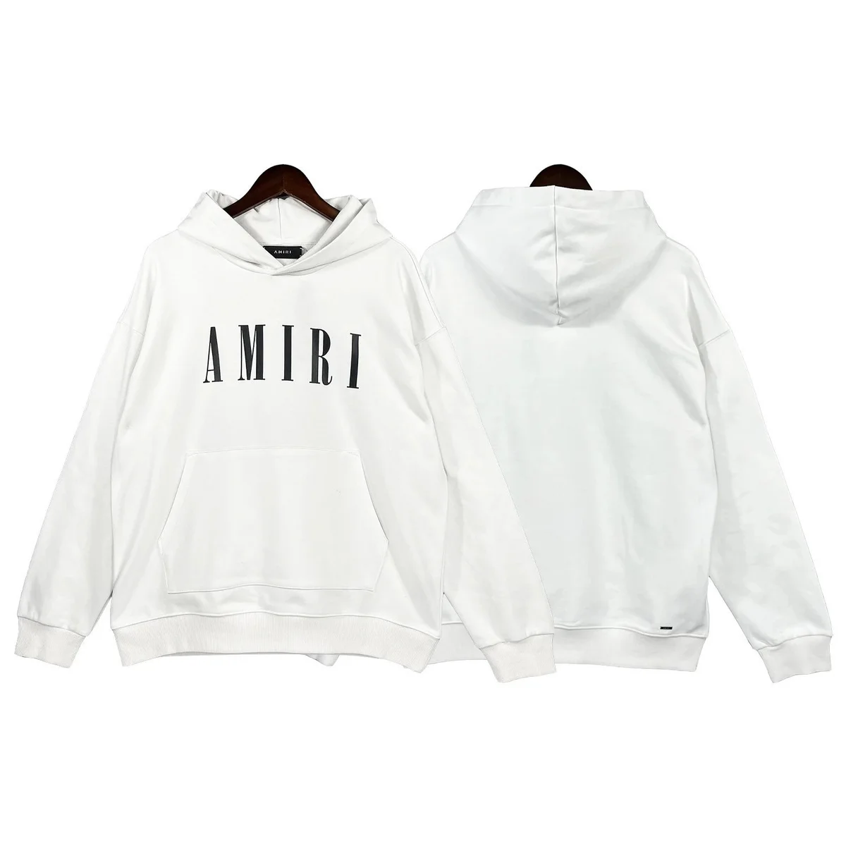 Amiri Amiri White Oversized Hoodie with AMIRI Logo White - 1