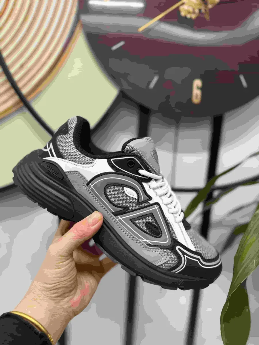 Dior Dior Book Tote Sneakers White/Black/Grey White - 1