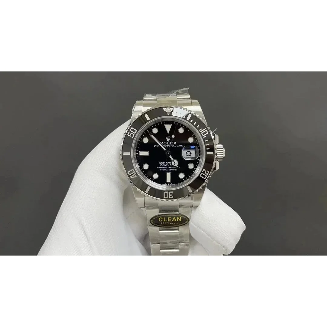 Rolex Rolex Submariner Black Dial Stainless Steel Watch Black - 1