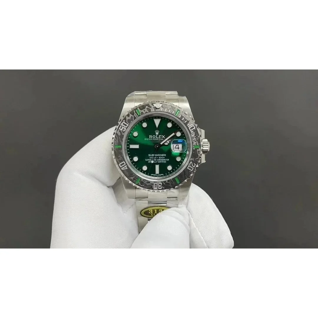 Rolex Rolex Submariner Green Dial Stainless Steel Watch Green - 1