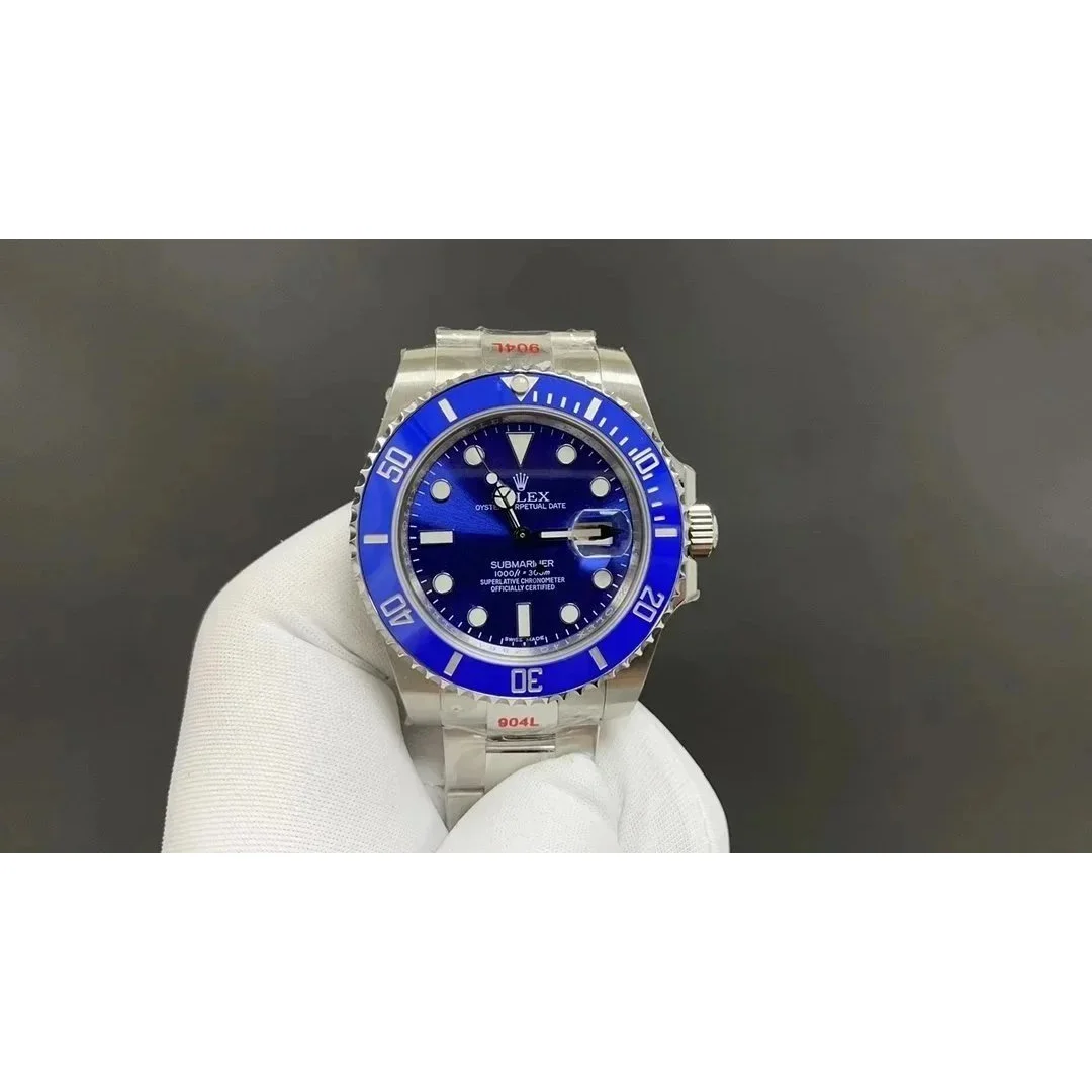 Rolex Rolex Submariner Blue Dial Stainless Steel Watch Blue - 1