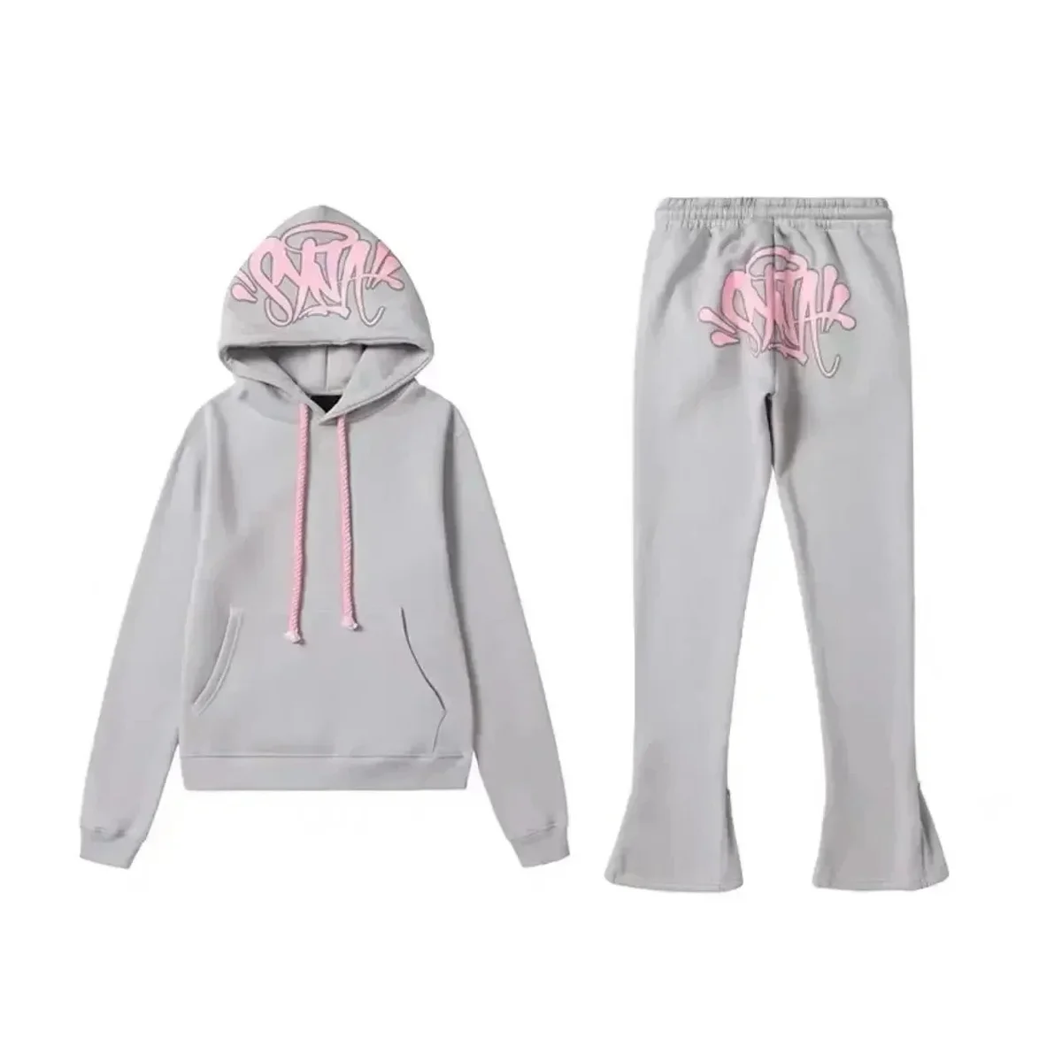Trapstar Trapstar Pink Graffiti Hoodie & Pants Set Grey Grey - 1