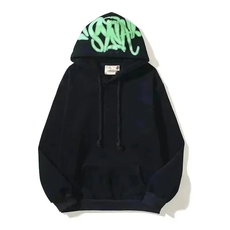 A Bathing Ape A Bathing Ape BAPE STA Green Graffiti Hoodie Black - 1