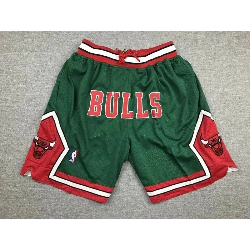 Other Chicago Bulls Green & Red Basketball Shorts Green - 1