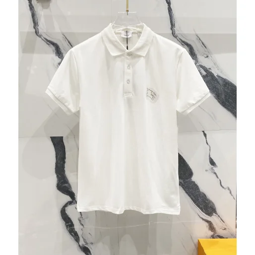 Dior Dior White Polo Shirt with Embroidered Logo White - 1