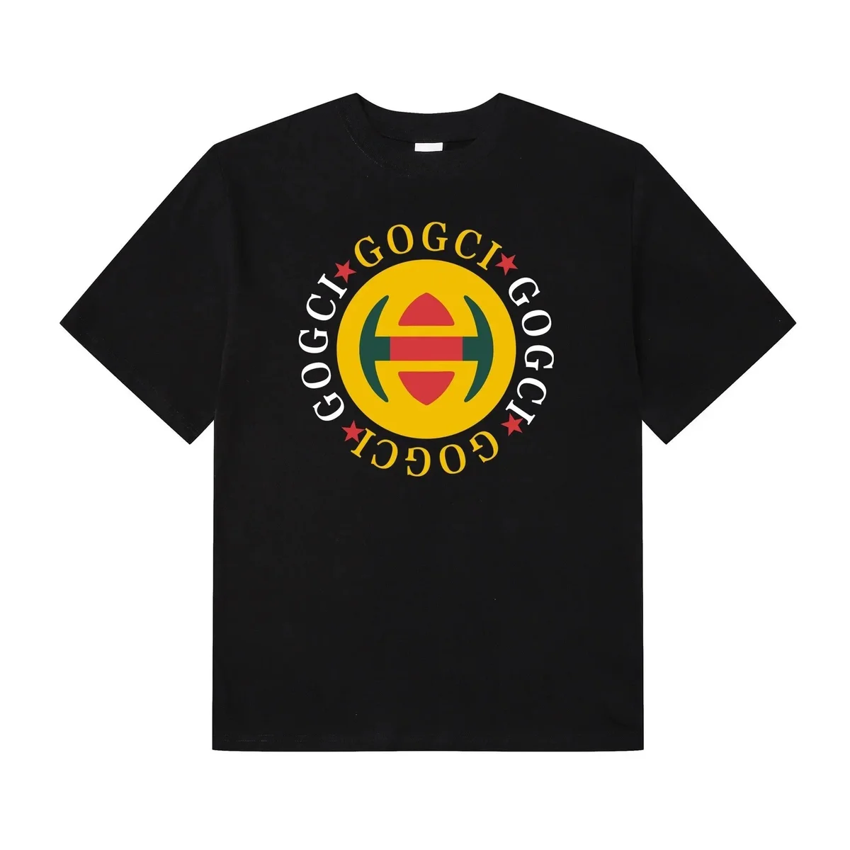 Other Black GOGCI T-Shirt with Circular Logo Design Black - 1