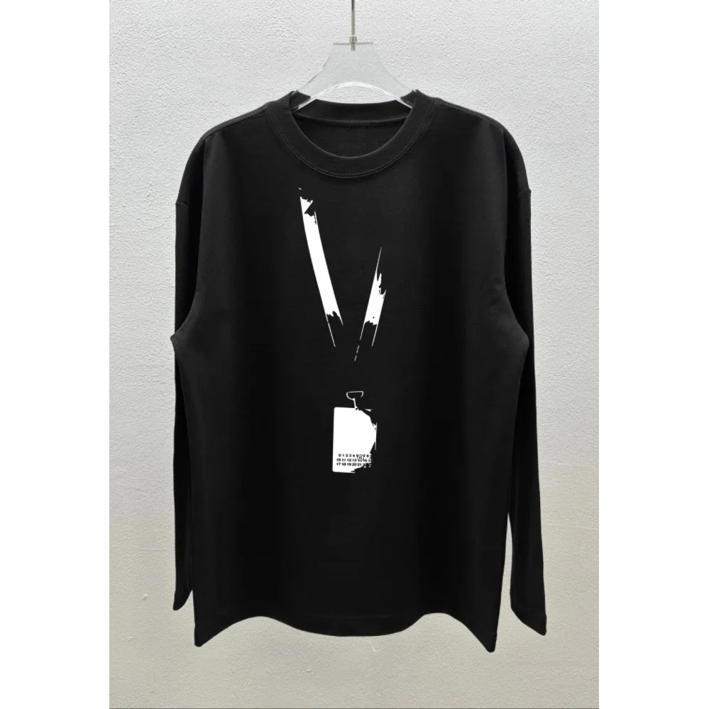 Other Black Oversized Graphic Long-Sleeve T-Shirt Black - 1