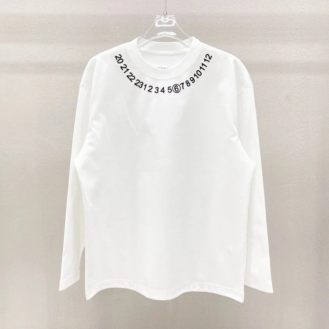 Maison Margiela Maison Margiela Tabi Long Sleeve White T-Shirt White - 1