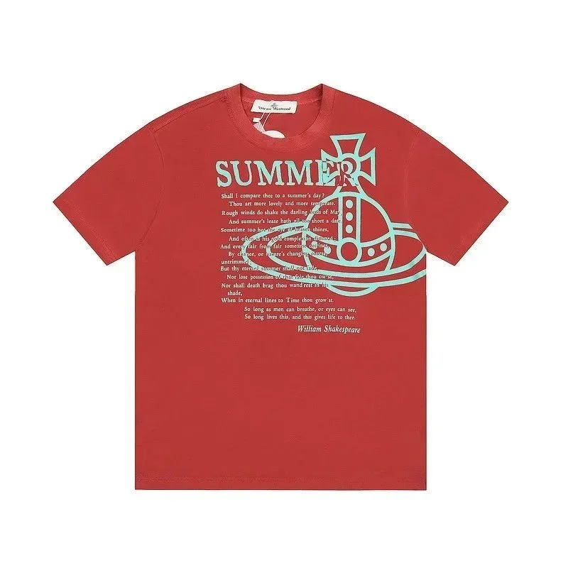 Vivienne Westwood Vivienne Westwood Orb Summer Shakespeare T-Shirt Red Red - 1