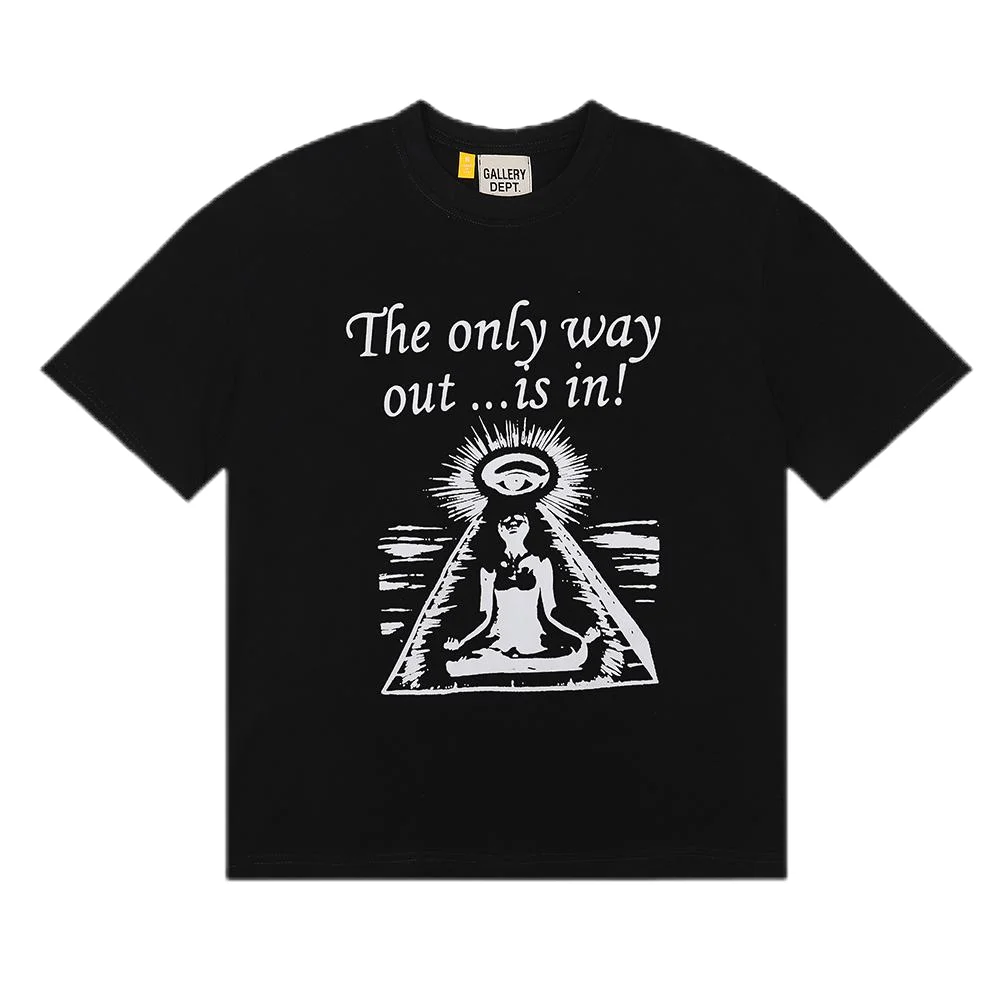 Gallery Dept. Gallery Dept. The Only Way Out is in! Black T-Shirt Black - 1