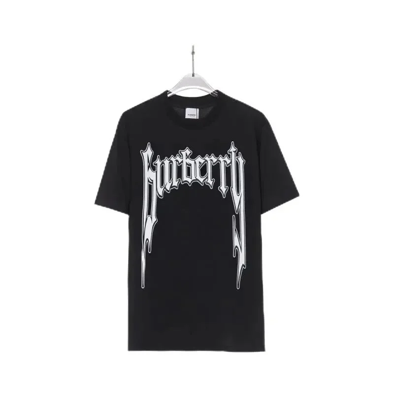 Burberry Burberry Gothic Logo Black T-Shirt Black - 1
