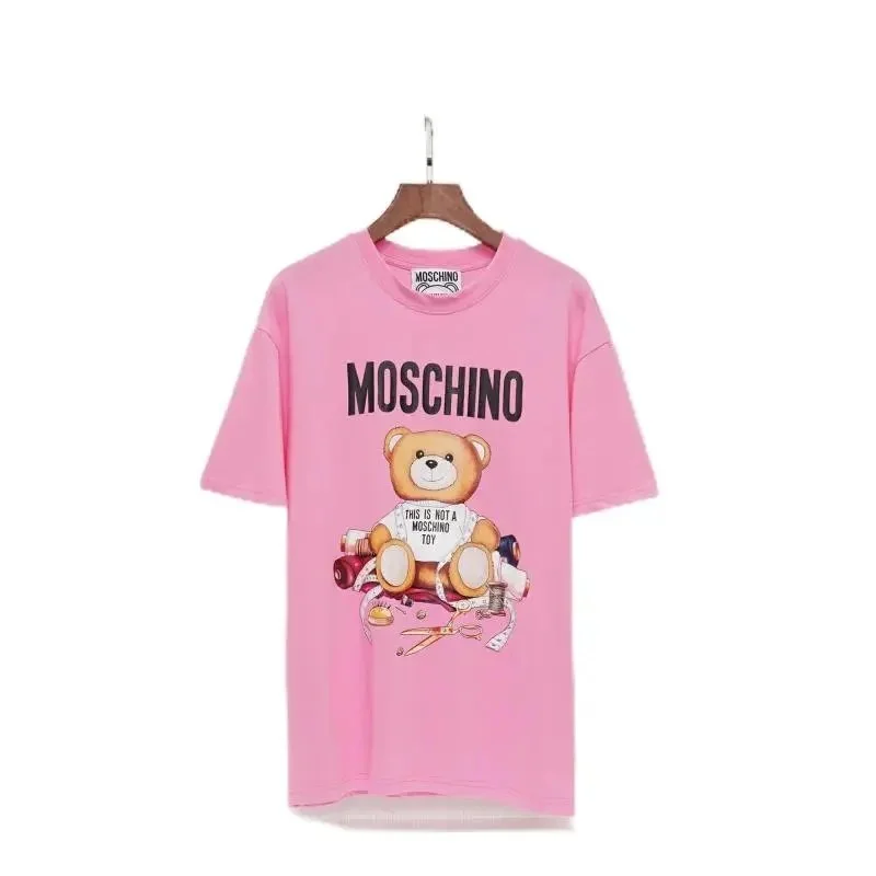 Moschino Moschino Bear Print Oversized T-Shirt Pink Pink - 1