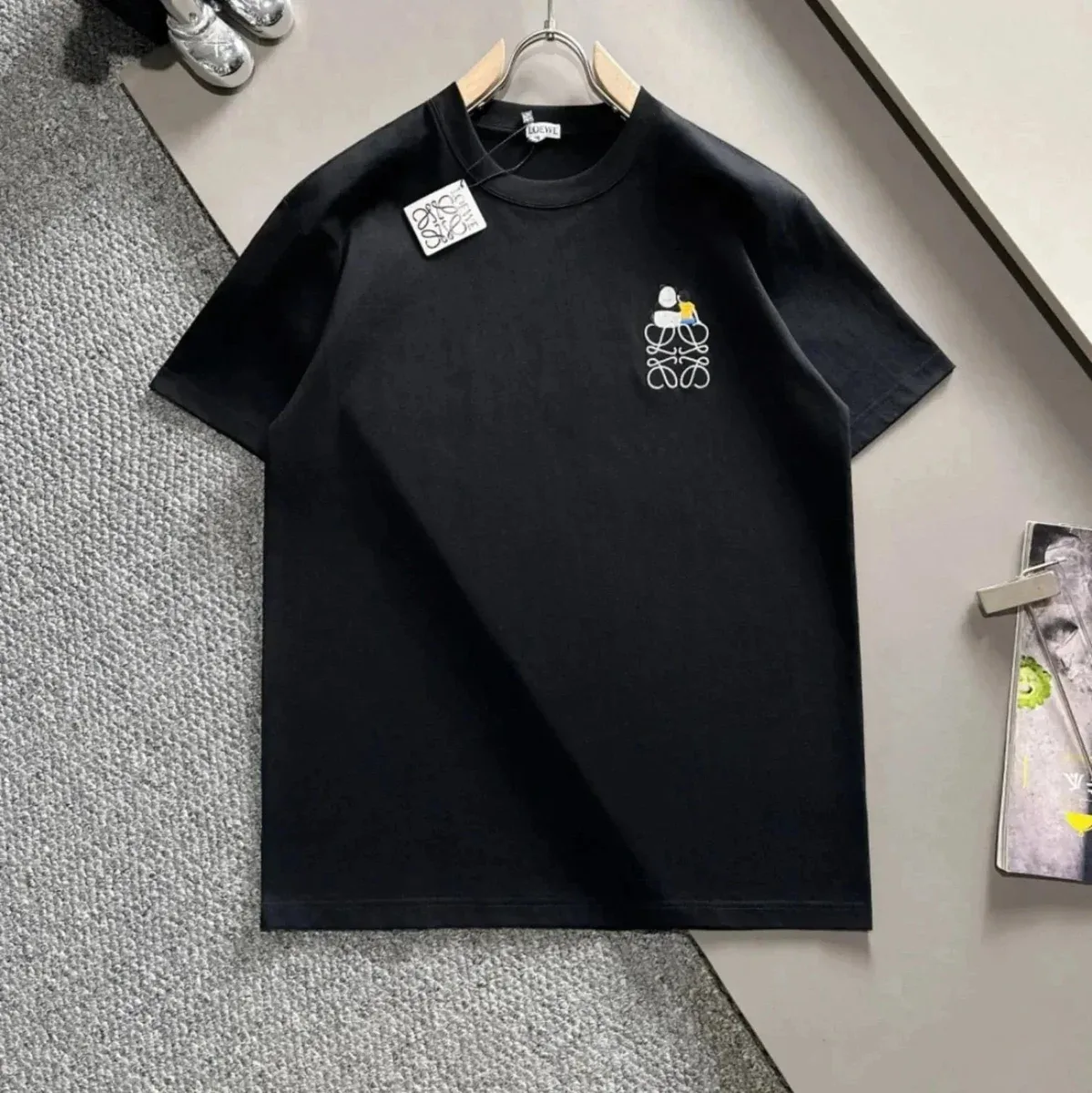 Loewe Loewe Anagram Duck T-Shirt Black Black - 1