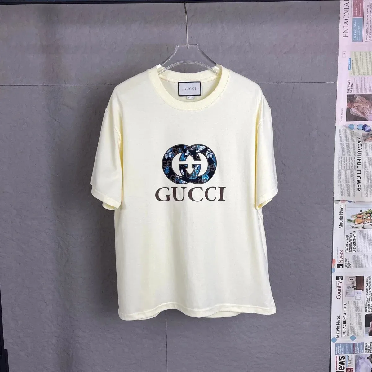 Gucci Gucci GG Print T-Shirt Cream Cream - 1