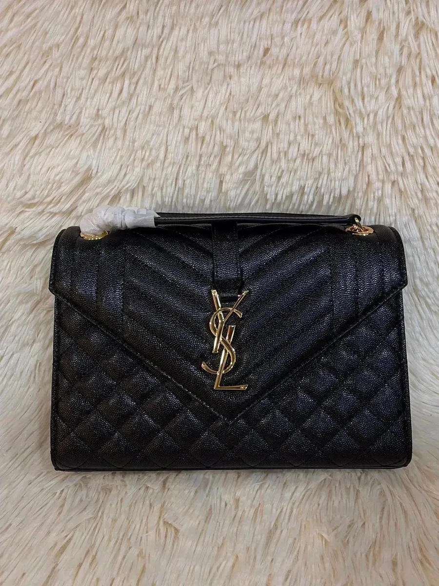 Saint Laurent Saint Laurent Monogram YSL Crossbody Bag Black Black - 1