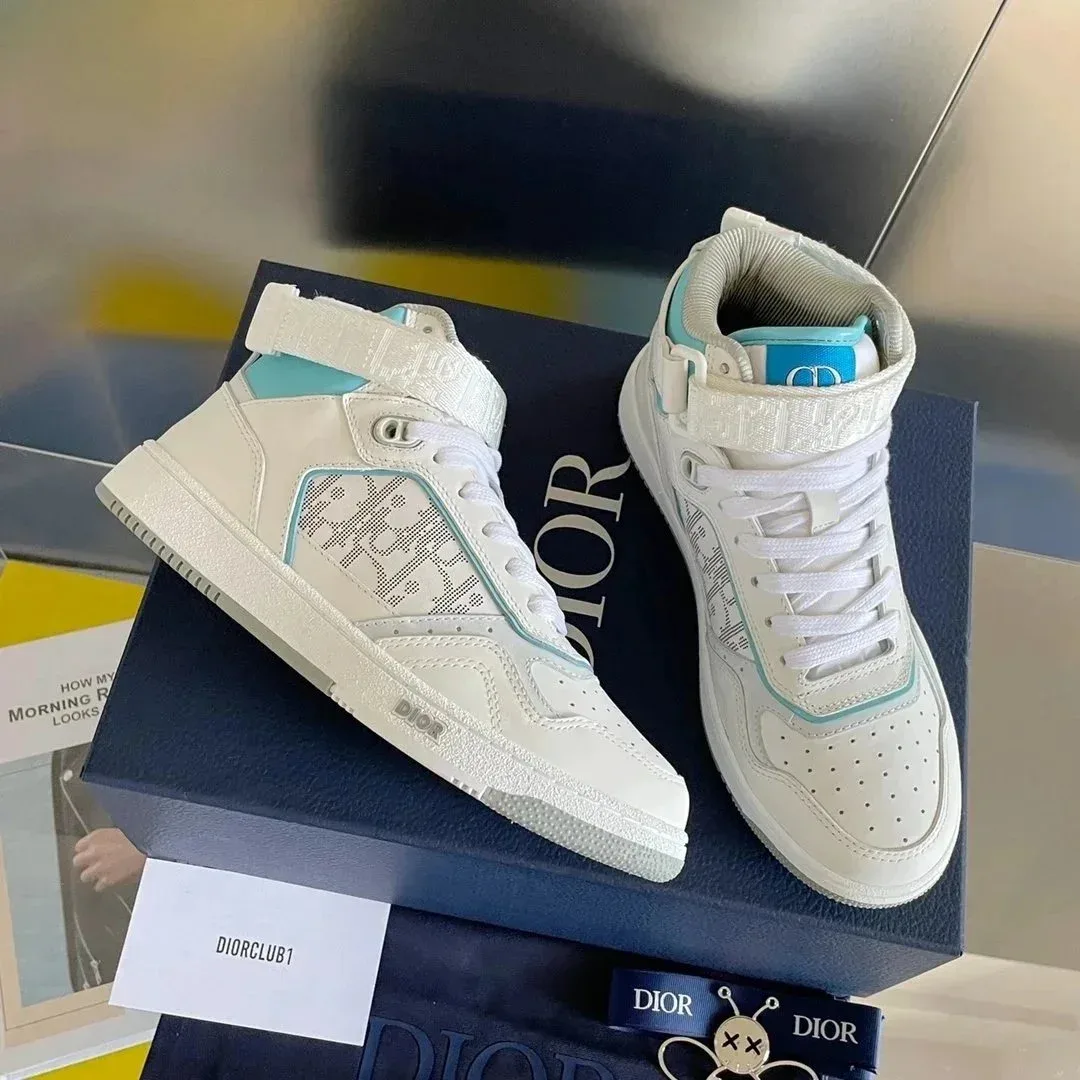 Dior Dior CD Logo White/Turquoise Sneakers White - 1