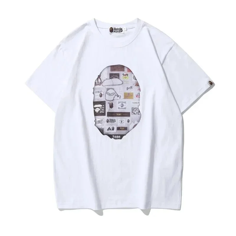 A Bathing Ape A Bathing Ape BAPE STA White Graphic T-Shirt White - 1