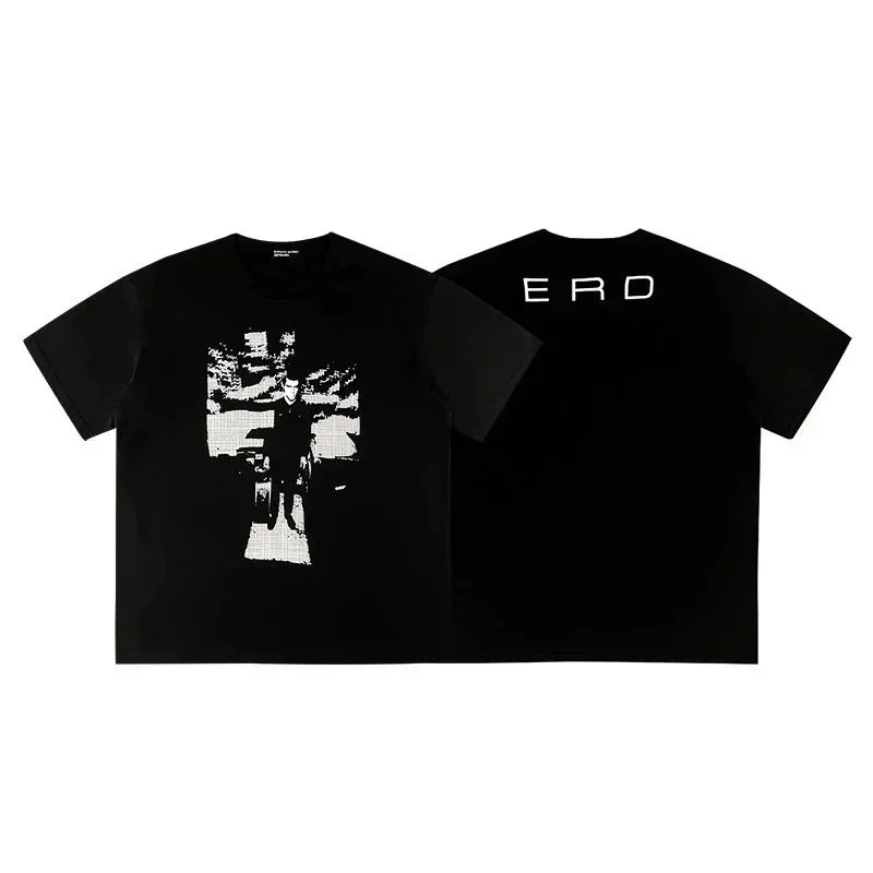 Other Unisex ERD Black Graphic T-Shirt Black - 1